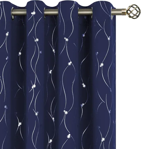 Vista 36 de BGment Cortinas cortas de oscurecimiento de habitación de 45 pulgadas de largo para ventanas pequeñas, cortinas con aislamiento térmico con ojales