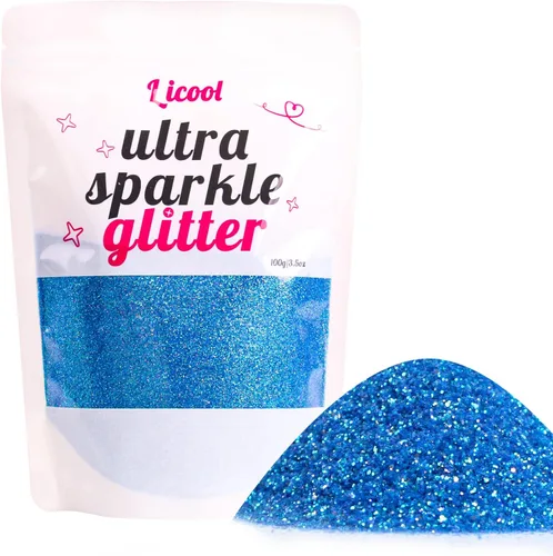 Vista 22 de Purpurina fina holográfica, 3.5 onzas / 3.5 onzas, paquetes de polvo de purpurina extrafina para resina, purpurina artesanal para vasos, fabricación