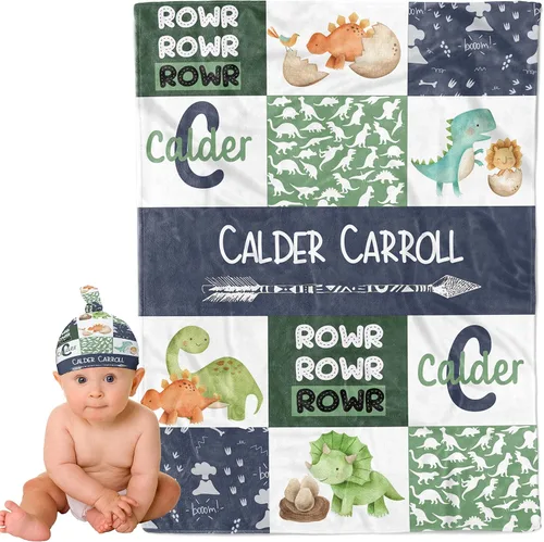 Vista 15 de Mantas de bebé personalizadas para niños y niñas, regalos personalizados para bebés, mantas de bebé personalizadas para niñas y niños, artículos