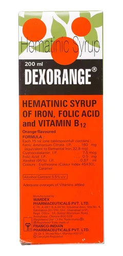 Vista 3 de Dexorange Jarabe, 6.8 fl oz (sabor naranja)
