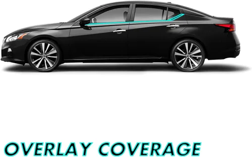 Vista 2 de Revestimiento de vinilo opaco cromado para Nissan Altima 2019-2022 (negro brillante)