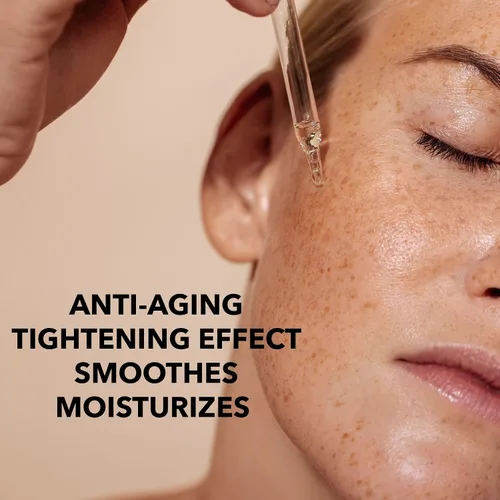 Vista 4 de Marie d'Argan Suero facial lifting antienvejecimiento, con ácido hialurónico, jalea real y guaraná, 98% ingredientes naturales, repara, tensa