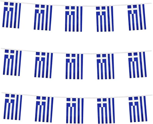 Vista 27 de Bandera de Australia, pequeña cadena de banderas australianas, mini banderas australianas, utilizada para fiestas, escuela, eventos deportivos