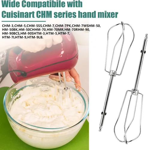 Vista 2 de Batidoras de mano de repuesto CHM-BTR para batidora de mano Cuisinart serie