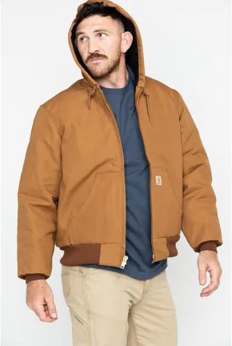 Vista 4 de Carhartt Men's Loose Fit Firm Duck Insulated Flannel-Lined Active Jacket