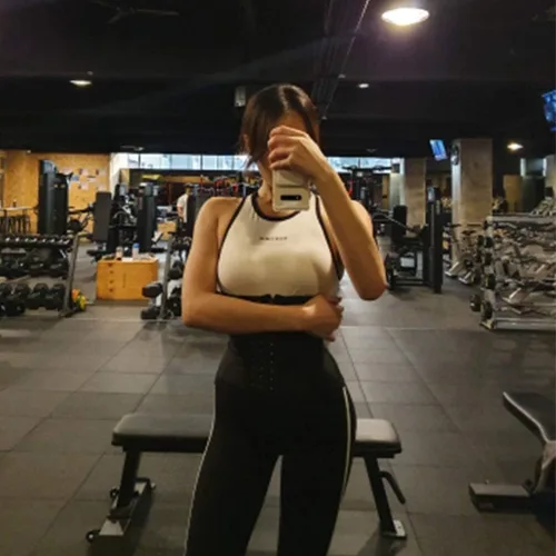 Vista 8 de LUXURY-VITA Entrenador corto de cintura para mujer, grasa del vientre inferior, fajas de entrenamiento, corsé de cintura colombianas