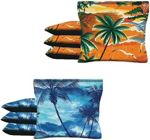 Vista 13 de BackYardGamesUSA El cangrejo azul tropical de encargo 8 ACA regulación hecha a mano de encargo Cornhole empaqueta B81
