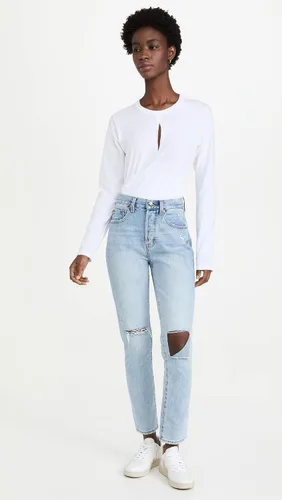 Vista 5 de Pistola Denim Keaton Jeans de talle alto para mujer