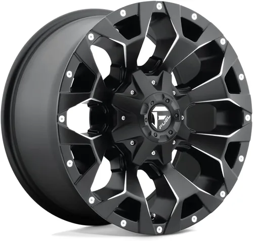 Vista 7 de FUEL D787 Assault 17x8.5 5x4.5"/5x5" +14mm Llanta de Rueda Negra/Roja 17" Pulgada D78717852652