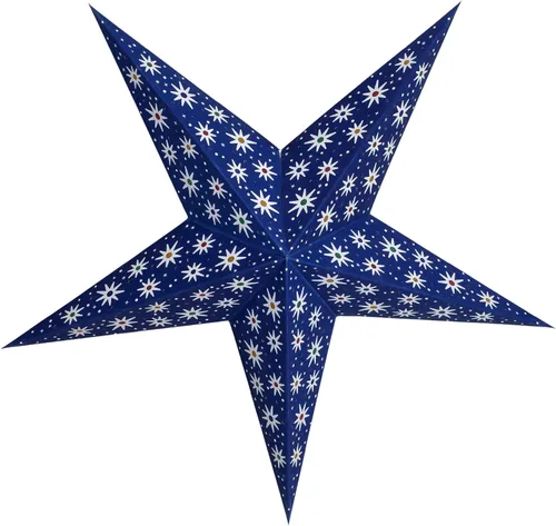 Vista 9 de GalaxyArts - Naxatra (blanco mediano 7 puntas) - Linterna de estrella de papel