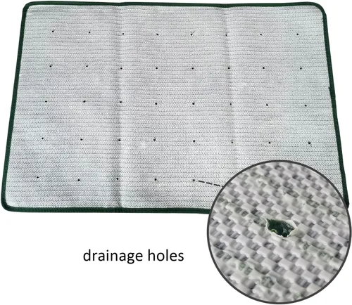 Vista 5 de Dewonch Almohadilla de césped artificial para entrenamiento de orinal de perro, 22 x 34 pulgadas (césped de reemplazo)