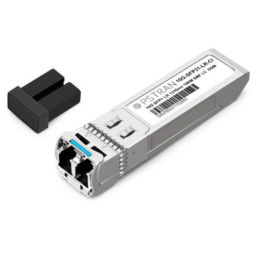 Vista 7 de 10GBASE-LR SFP+ Módulo Transceptor Óptico, 1310nm, 6.2 mi, DDM, Duplex LC SMF, 10 unidades, Gris, Sólido