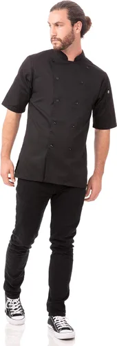 Vista 4 de Chef Works personalizado bordado para hombre Avignon Bistro camisa