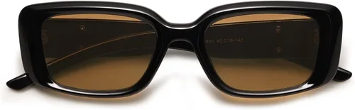 Vista 4 de Appassal Gafas de sol rectangulares de moda para mujer, marco cuadrado retro, Sunnies AP3641