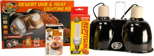 Vista 5 de Zoo Med Desert UVB & Heat Lighting Dual Kit