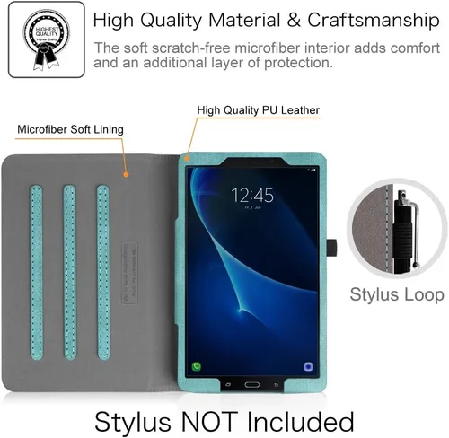 Vista 3 de Fintie Funda para Samsung Galaxy Tab A 10.1 (2016 NO S Pen Version), [Protección de esquinas] Cubierta de soporte de visión multiángulo con bolsillo