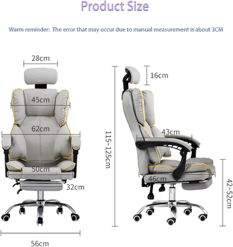 Vista 8 de Silla de oficina, silla de escritorio, silla de computadora, silla de computadora rosa, silla de oficina ergonómica, silla de oficina de cuero