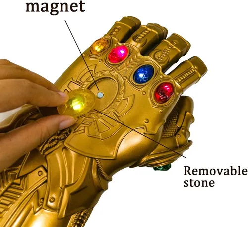 Vista 2 de Un juego de gemas de repuesto para niños Thanos Iron Man Infinity Gauntlet