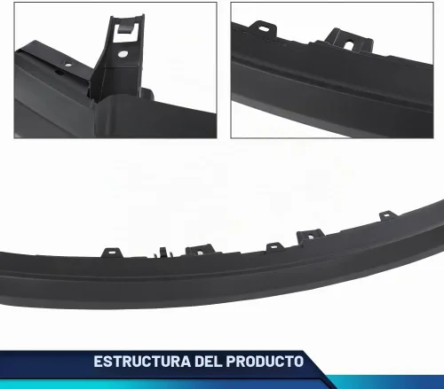 Vista 6 de PIT66 Cubierta de parachoques delantero superior para Ford F150 XL 2009-2014 texturizado negro