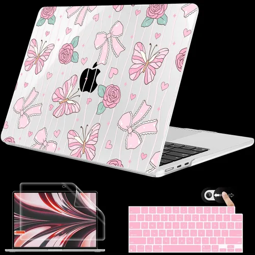 Vista 32 de Mektron Funda para MacBook Air 2025 M4 de 13.6 pulgadas A3240 Compatible con 2023 A2681 M2 2024 A3113 M3 Chip con Liquid Retina Display Touch ID