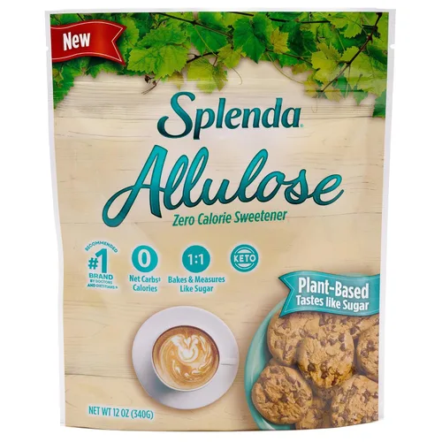 Vista 10 de Edulcorante ESPLENDA Allulose, a base de plantas, cero calorías, para hacer pasteles y bebidas, en una bolsa de cierre hermético