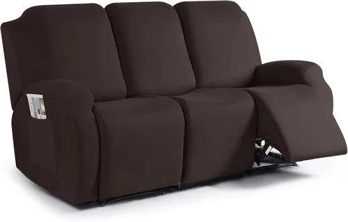 Vista 32 de TAOCOCO Fundas Elásticas para Sillones Reclinables de 3 Piezas Fundas Sólidas para Muebles Funda para Sillón Reclinable Fundas Deslizables