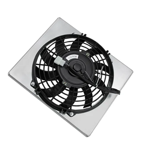 Vista 5 de 0413205 Cubierta de radiador de aluminio de alto rendimiento + relé de ventilador de 12 pulgadas para Artic Cat Prowler 700 550 TRV 700 550 450 OEM