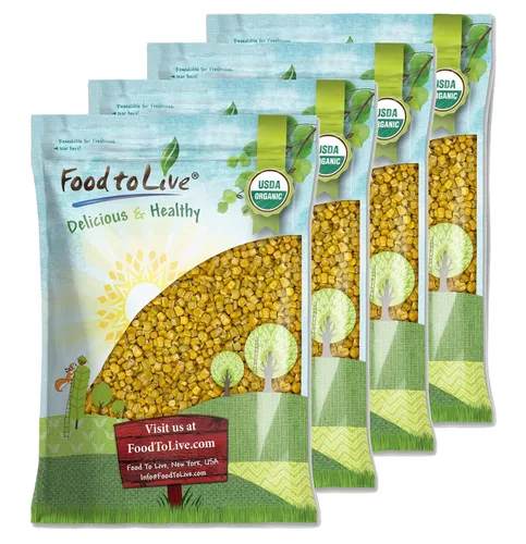 Vista 8 de Food to Live Maíz orgánico súper dulce, liofilizado, 1 libra, granos enteros, sin OMG, kosher, aperitivo saludable, a granel, cultivado