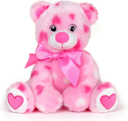 Vista 8 de Bearington I Love You More Oso de San Valentín - Oso de peluche de San Valentín suave y tierno de 6" con pelaje esponjoso - Adorable oso de peluche
