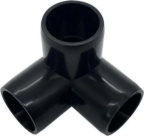 Vista 3 de Accesorio en T de PVC de 1", Conector de Codo de 3 Vías, Codo de 90 Grados con Salida Lateral Grado Muebles, Accesorios de Esquina de PVC