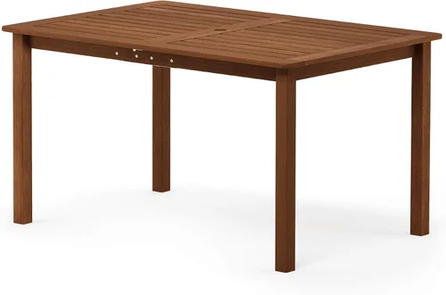 Vista 6 de Furinno FG16504 Tioman - Mesa de café de patio de madera dura al aire libre con aceite de teca, 1 nivel, marrón