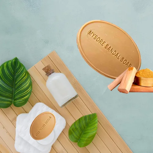 Vista 6 de Mysore Sandal Jabón 4.41 oz (125 gramos) Caja (paquete de 5)