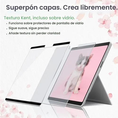 Vista 4 de BELLEMOND Protector de pantalla magnético Kent Paper para Microsoft Surface Pro 11 (13")