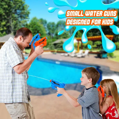 Vista 4 de Pistola de agua para niños, paquete de 2 pistolas de chorro de verano para piscina, playa, juguete de lucha contra el agua, piscina, fiesta, playa