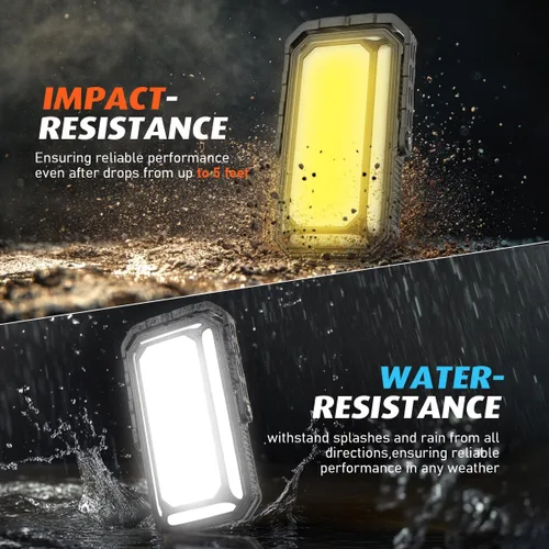 Vista 9 de Linterna LED de camping, luces de camping recargables de 10000mAh, alto lúmen, pantalla LCD digital, 12 modos de luz, luces de tienda de campaña