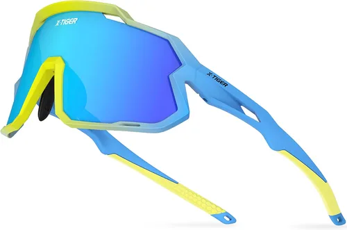 Vista 22 de X-TIGER Gafas de sol polarizadas para niños y niñas, lentes de sol de béisbol polarizadas para niños de 8 a 14 años, UV400, gafas de ciclismo