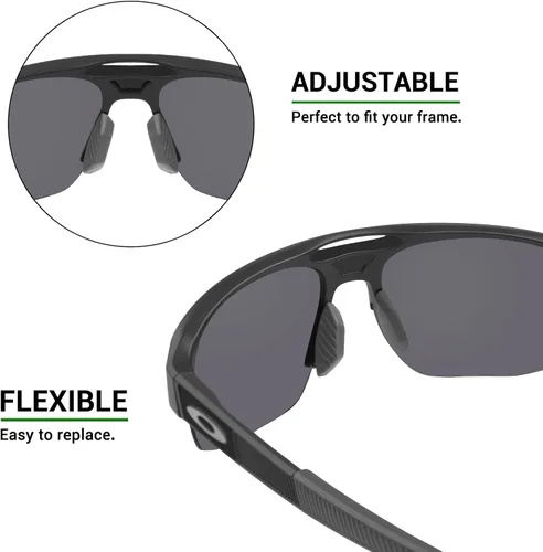 Vista 6 de Mryok Recambio Earsocks Nosepiece para gafas de sol Oakley Mercenary OO9424 - Opciones