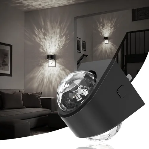 Vista 24 de JandCase Luces nocturnas enchufables a la pared, proyector de estrellas, luz nocturna de galaxia automática 3CCT, enchufe con sensor de luz