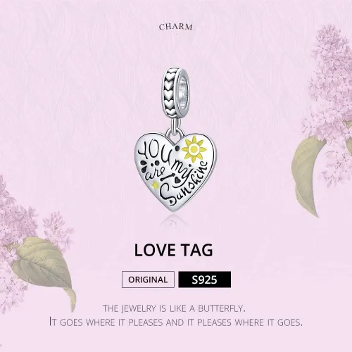 Vista 2 de MOWIMO Dijes colgantes de corazón de astroanut Infinity Rainbow Love para dijes de plata de ley 925 Lucky Evil Eye Snkae para mujer dije de feliz