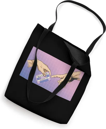 Vista 2 de Vaporwave Stereo Music audiocassette Synthwave Vaporwave Bolso tote
