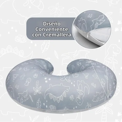 Vista 3 de DILIMI Funda de almohada de lactancia, fundas de lactancia suaves y elásticas para almohadas de lactancia, 1 paquete de funda reversible extraíble