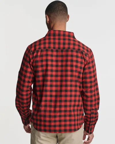 Vista 3 de Real Essentials Paquete de 3 Camisa de manga larga con botones de popelina y bolsillo para hombre (disponible en tallas grandes y altas)