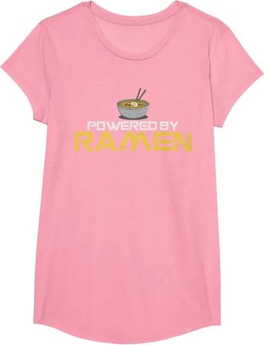 Vista 94 de Camiseta de fideos de anime japoneses Powered By Ramen, Negro, S