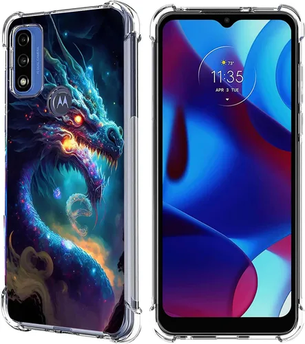 Vista 10 de Funda para Moto G Pure/Moto G Power 2022/Moto G Play 2023, colorida funda protectora de poliuretano termoplástico resistente a los arañazos
