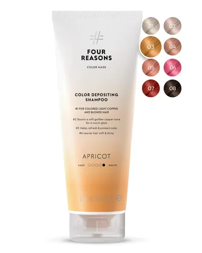 Vista 12 de FOUR REASONS Champú de depósito de color para cabello teñido – rubio platinado/gris, tóner de cabello gris sin sulfato, 8.45 onzas líquidas