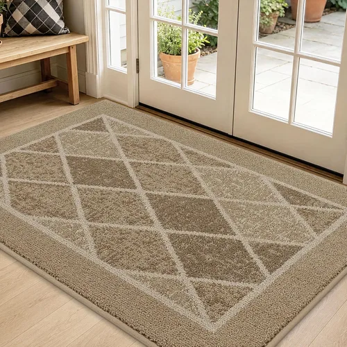 Vista 26 de BEQHAUSE - Tapete para puerta de 20 x 32 pulgadas, antideslizante, color beige