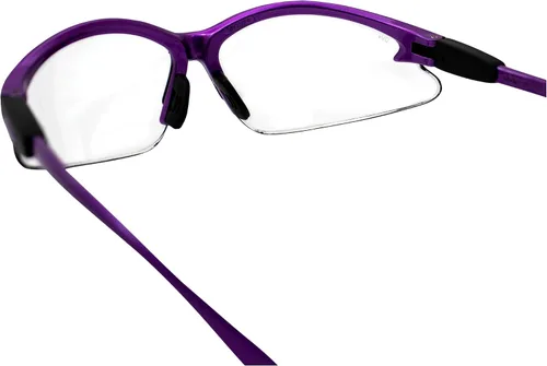Vista 7 de Birdz Gafas Flamingo - Gafas de seguridad para el trabajo, bifocales, montura púrpura + lentes transparentes de aumento de 1.5