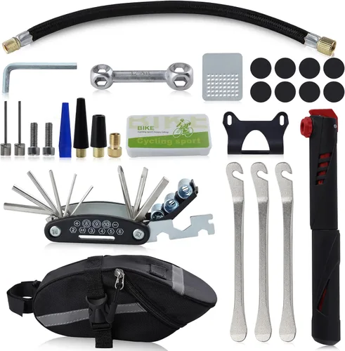 Vista 8 de Juego de herramientas de extracción de manivela de bicicleta y herramienta de extracción de casete de bicicleta para MTB, bicicleta de montaña