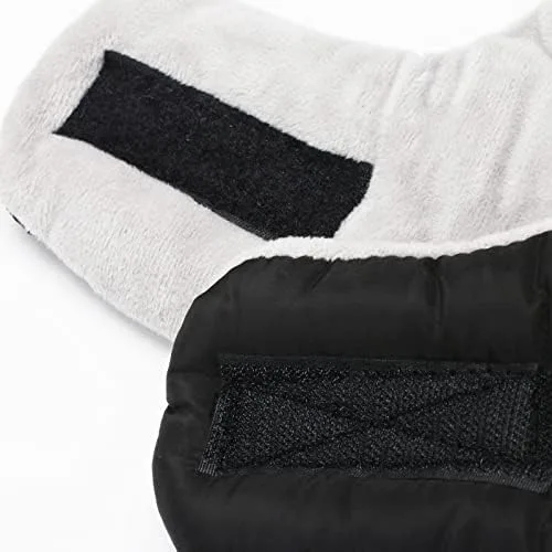 Vista 3 de JXGSGOGO Gorro de invierno cálido con máscara Ushanka, Negro, L