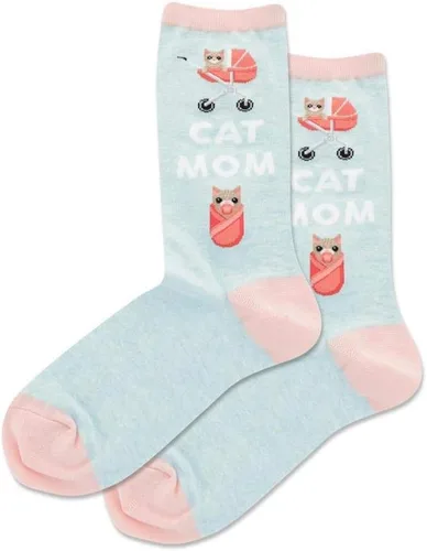 Vista 28 de Hot Sox Calcetines de mujer con patrón geométrico de novedad Heather cáñamo